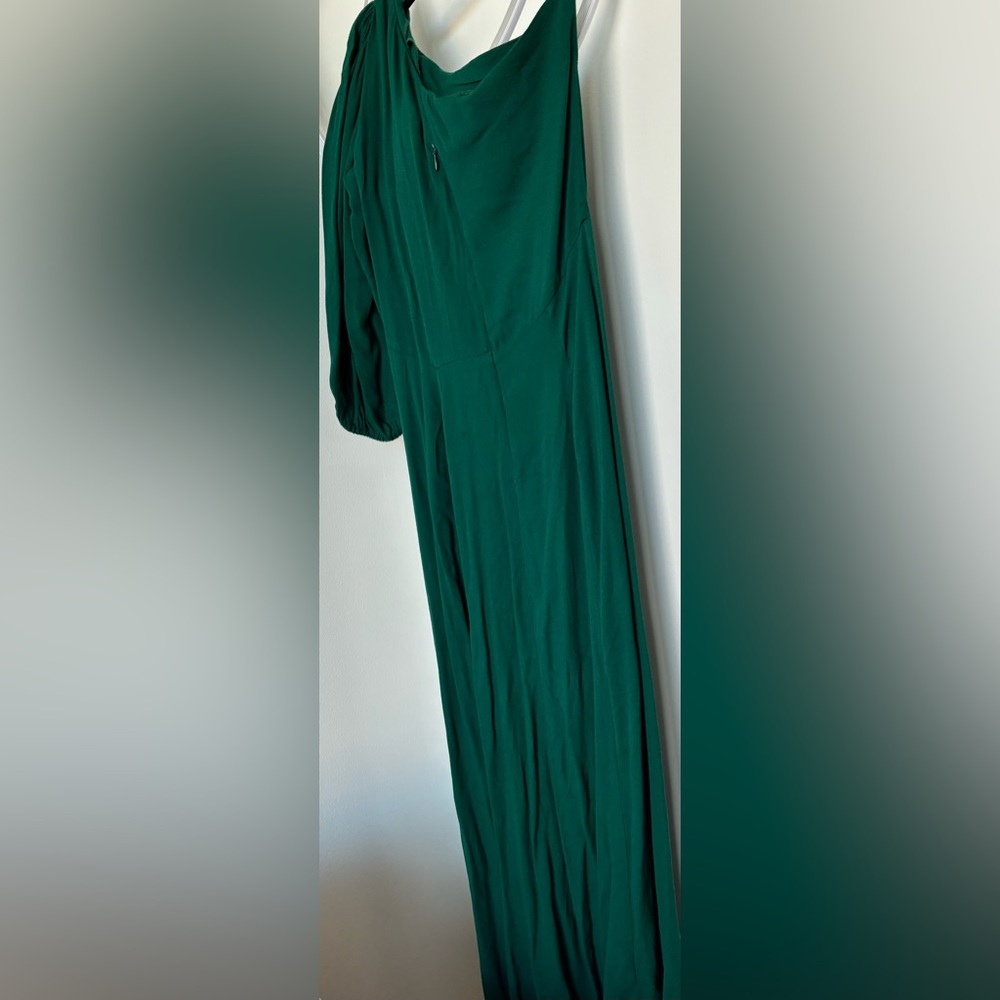 reformation lawrence dress / size 6 / emerald green - Picture 5 of 10